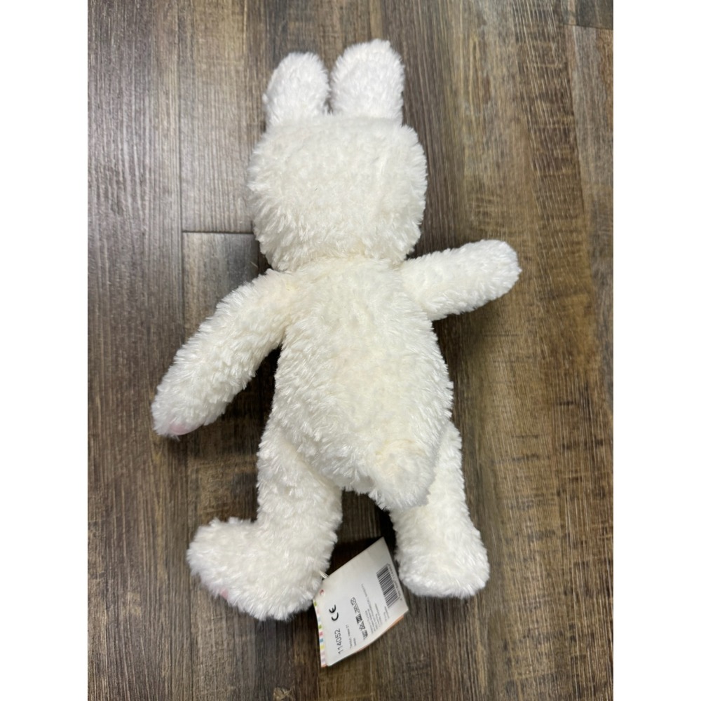 Steiff Teddy Bear in Easter Bunny Costume White Brown Hase Plush 114052 Tag - Picture 8 of 11